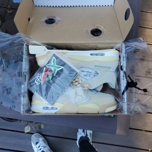 Nike Air Jordan 4 Retro Off-White Sail Womens Wome